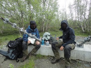 Lunchpaus några km innan Abisko