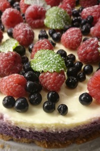 Blåbärscheesecake